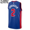 Dres Detroit Pistons Cade Cunningham 2 Nike 2022-23 Icon Edition Plava Swingman - Dječji